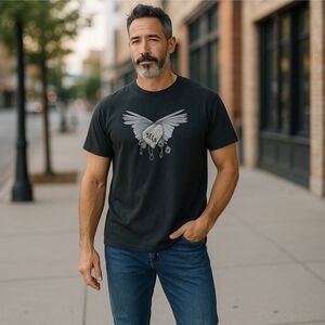 Vintage Hellraiser Graphic Tee ✦ Black 4XL Cotton Crewneck ✦ Makerone Horrorwear